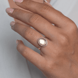 Citrine Statement Ring — Rosecut, Sterling Silver | Handmade in UK