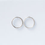 Lunar Hammered Sterling Silver Earrings Lunar Moth Jewellery