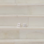 Square Hammered Sterling Silver Earrings Lunar Moth Jewellery