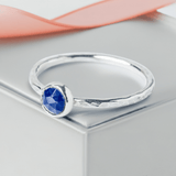 Anniversary Gift: Lapis Stacking Ring | Symbol of Royalty & Wisdom