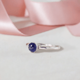 Anniversary Gift: Iolite Stacking Ring | Symbol of Clear Vision