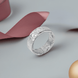 Hammered Silver Statement Ring | Handmade Birthday Gift