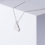 Heart Sterling Silver Necklace on White Box
