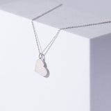 Heart Sterling Silver Necklace on White Box