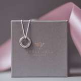 Russian Ring Pendent Sterling Silver Necklace