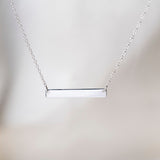 Bar Sterling Silver Necklace