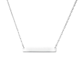 Bar Sterling Silver Necklace