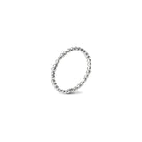 Beaded Handmade Sterling Silver Ring