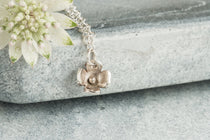 Blossom Flower Sterling Silver Necklace Lunar Moth Jewellery