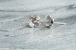 Blossom Flower Sterling Silver Stud Earrings Lunar Moth Jewellery