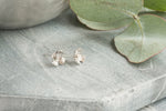 Blossom Flower Sterling Silver Stud Earrings Lunar Moth Jewellery