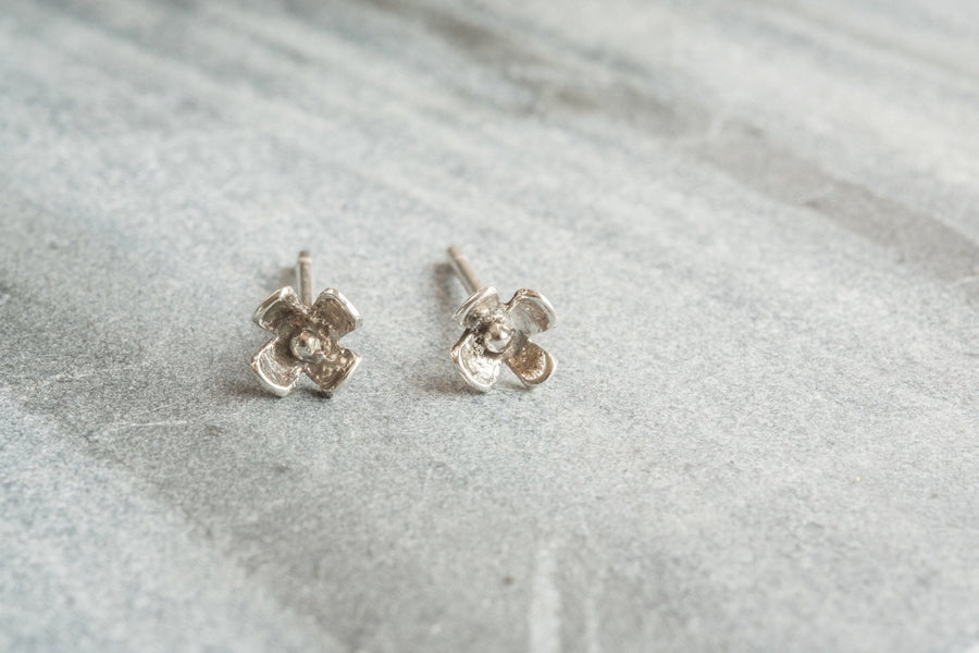 Daisy Sterling Silver Earrings Lunar Moth Jewellery