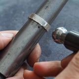 Men’s Hammered Sterling Silver Wedding Ring – 6 mm, Comfort Fit | Handmade UK