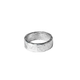 Hammered Handmade Sterling Silver Ring - 6mm