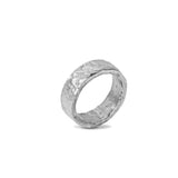 Hammered Handmade Sterling Silver Ring - 6mm