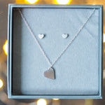 Heart Sterling Silver Gift Set Lunar Moth Jewellery