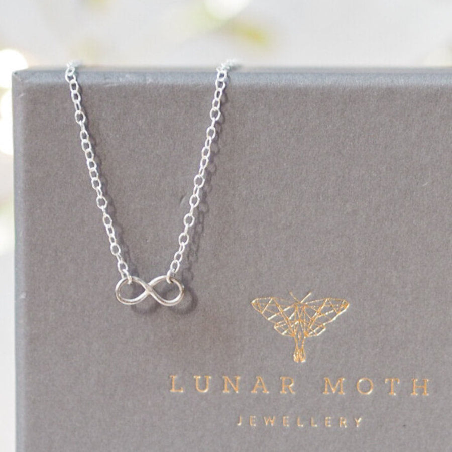 Infinity Sterling Silver Necklace Lunar Moth Jewellery