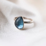 Sterling Silver Statement Ring London Blue Topaz Gemstone