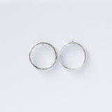 Lunar Hammered Sterling Silver Earrings Lunar Moth Jewellery