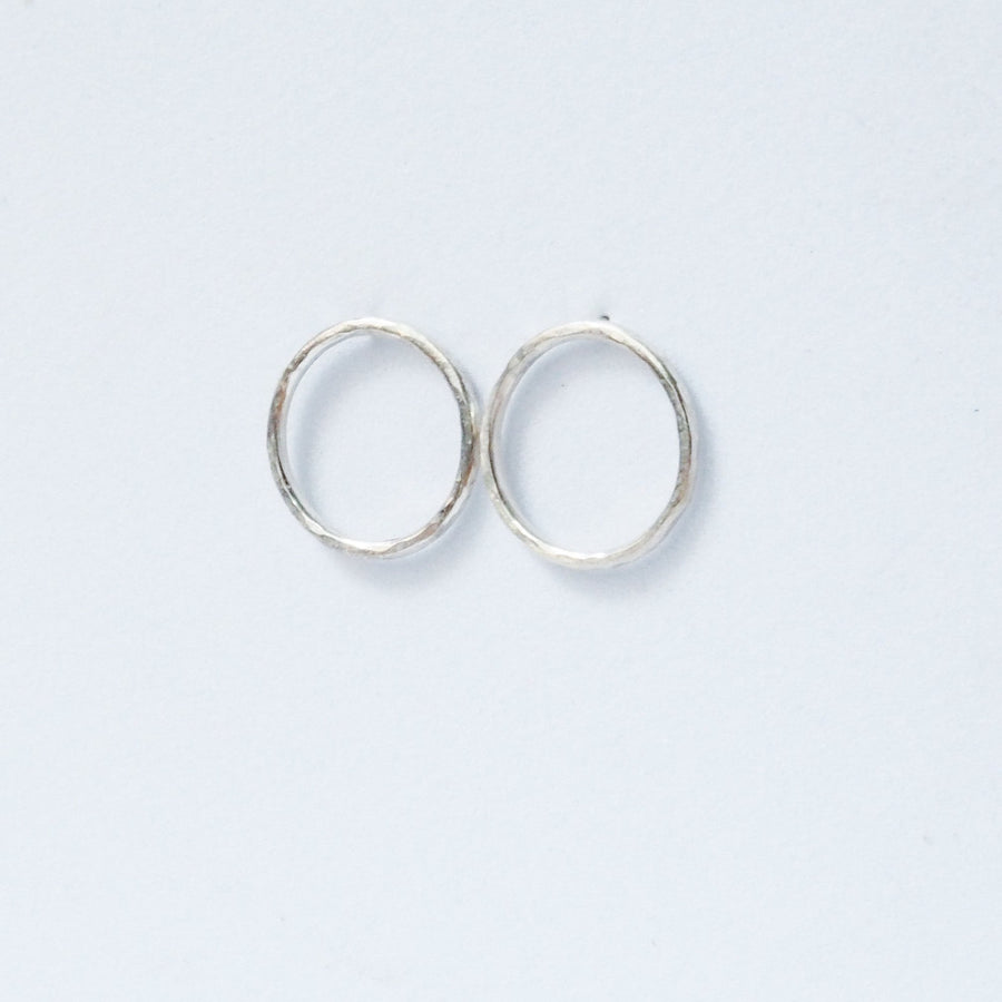 Lunar Hammered Sterling Silver Earrings Lunar Moth Jewellery