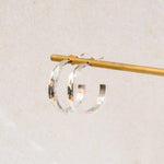 Lunar Hoop Sterling Silver Earrings Lunar Moth Jewellery