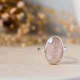 sterling silver morganite ring