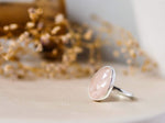 sterling silver morganite ring