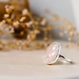 sterling silver morganite ring