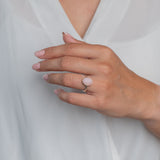 “Stunning ring—looks so elegant and eye-catching. What a lovely shade of pink.” — Aisha
