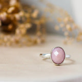 “Stunning ring—looks so elegant and eye-catching. What a lovely shade of pink.” — Aisha