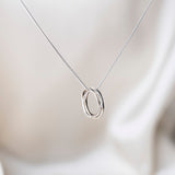 Handmade Russian Ring Necklace UK Hammered Sterling Silver
