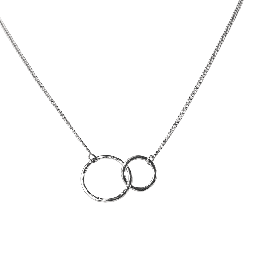Twin Necklace Sterling Silver and Handmade