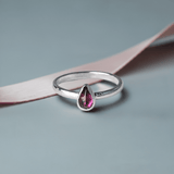 Anniversary Gift: Rhodolite Garnet Ring | Timeless Elegance