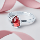 Enduring Passion: Garnet Anniversary Ring