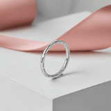 Handmade Hammered Silver Ring | Thoughtful Gift